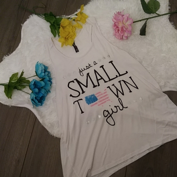 2/$24 Electric Pink White Tank Top - Picture 3 of 8